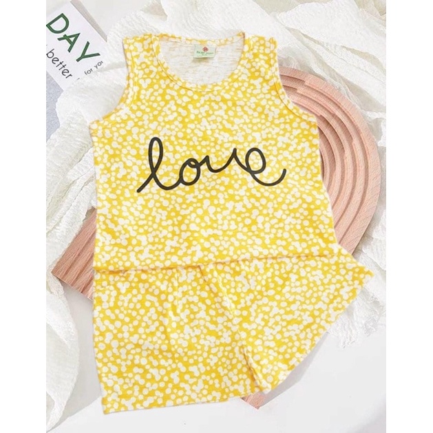 Bộ sát nách bé gái size đại