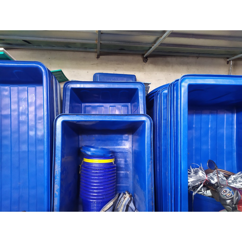 THÙNG NHỰA CHỮ NHẬT DÀI 1000 LÍT NUÔI CÁ, HẢI SẢN, ĐỰNG NƯỚC