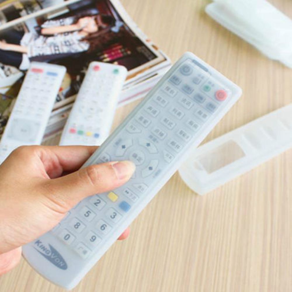 Vỏ bọc điều khiển từ xa TV/ điều hòa bằng silicon màu trong mờ tiện dụng