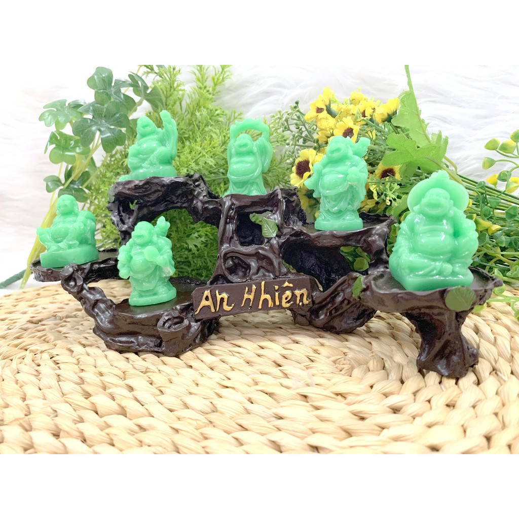 Bộ 6 Tượng Bồ Tát Di Lặc Hoan Hỉ kèm đế tượng 6 chân An Nhiên( Mẫu Mới 2021 ) | BigBuy360 - bigbuy360.vn