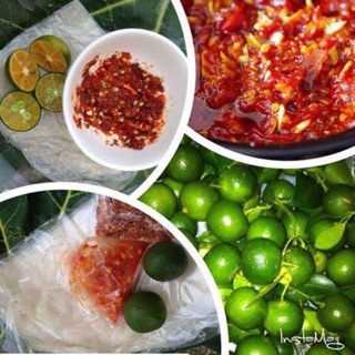 Bánh tráng cay / bánh tráng me/bánh tráng tỏi phi / sate / muối tôm