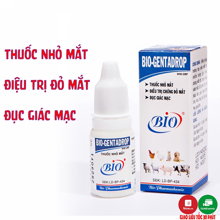 Nhỏ mắt cho chó mèo Bio Genta Drop - Phụ kiện thú cưng Hà Nội