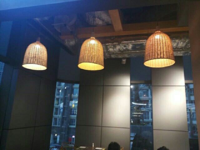 Đèn mây tre hình chuông gió đẹp bền