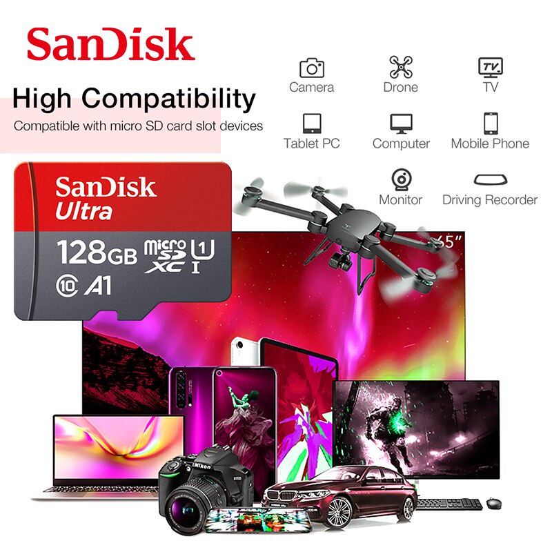 Thẻ nhớ điện thoại di động MP3 100MB /s 512GB 256GB 128GB 64GB