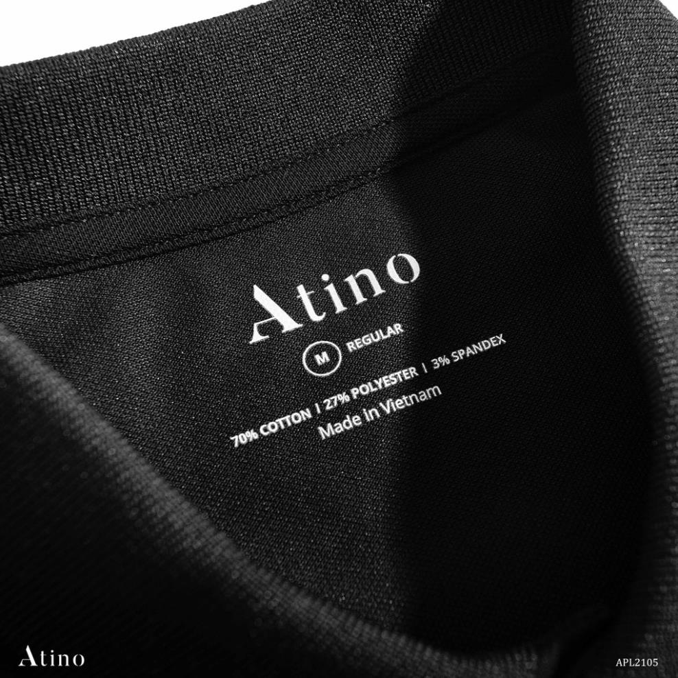 Áo Polo Nam ATINO LABEL thanh lịch vải cá sấu Cotton cao cấp thoáng mát chuẩn form regular APL2105