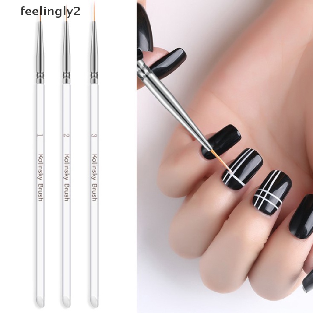 [Hàng mới về] Set 3 cọ vẽ trang trí móng tay nghệ thuật chuyên nghiệp