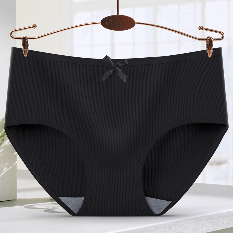 Quần Lót Cotton Màu Trơn Phối Nơ Phong Cách Hàn Quốc | BigBuy360 - bigbuy360.vn