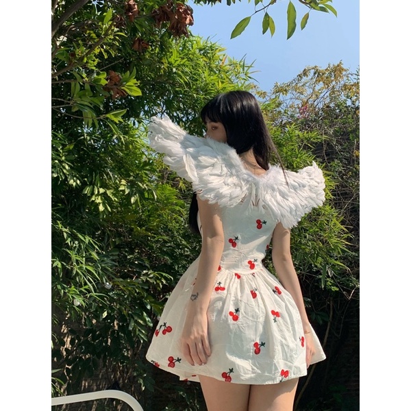 ĐẦM HAI DÂY NỮ CHIẾT EO TÔN DÁNG ULZZANG