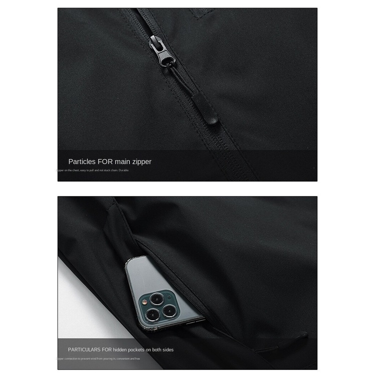 The North Face Áo Khoác Hoodie Màu Trơn Chống Thấm Nước Thời Trang Xuân Thu Cho Nam