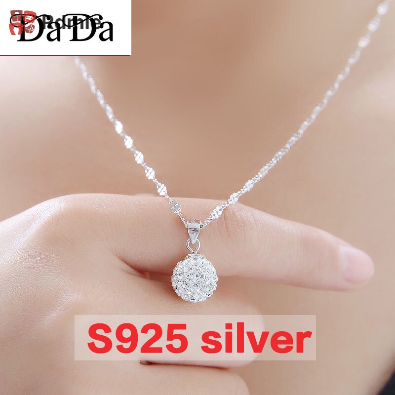 Vòng cổ Bạc 925 Chính Hãng Mặt Khóa Xương Thời Trang Hàn Quốc