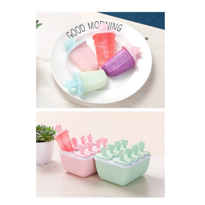 KHUÔN LÀM KEM 8 QUE CÓ NẮP ĐÂY