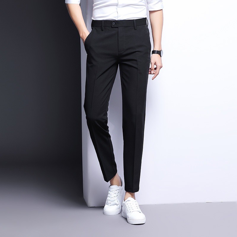 [RẺ NHẤT QUẢ ĐẤT] Quần tây nam Edana Menswear trẻ trung dáng ôm body vải chống nhăn, không bai xù cân nặng 45 - 78kg