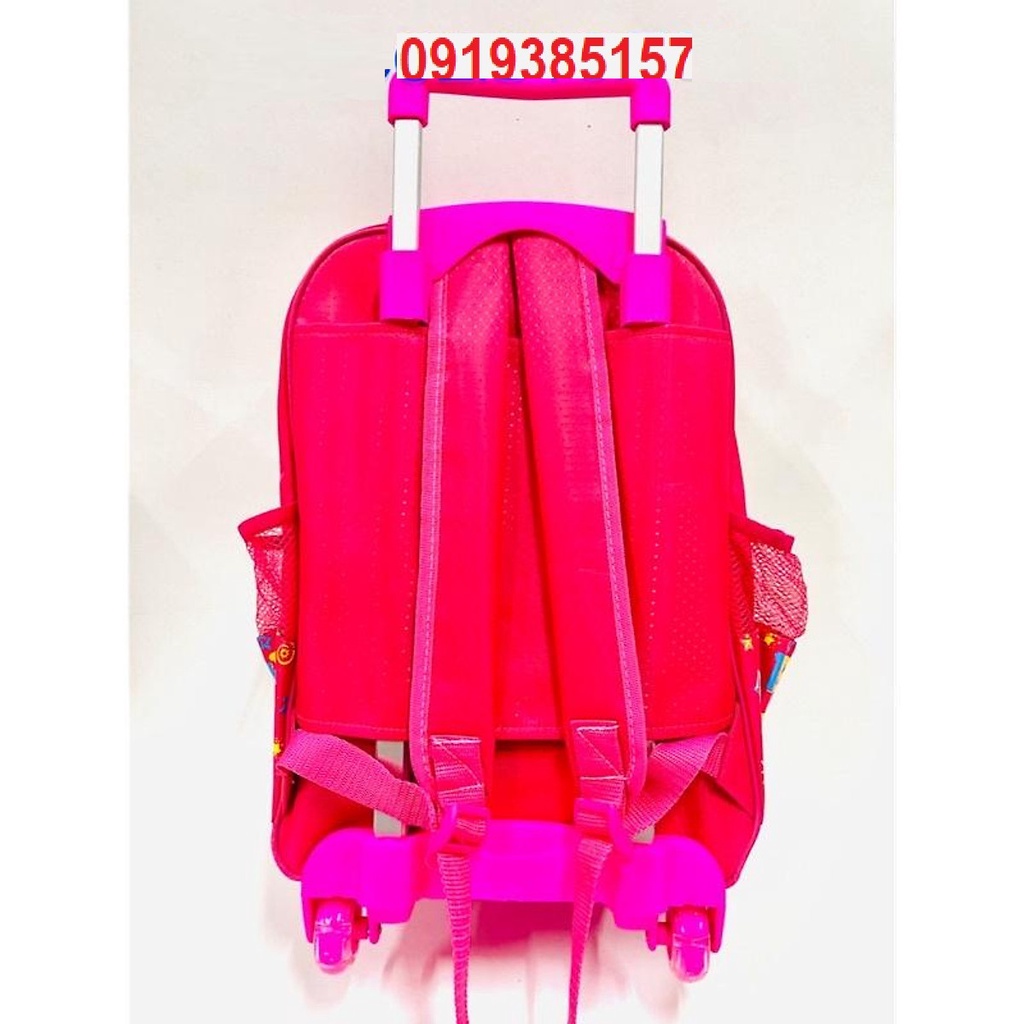 Ba lô cần kéo đi học cho bé gái hình công chúa cho học sinh cấp 1 ABC