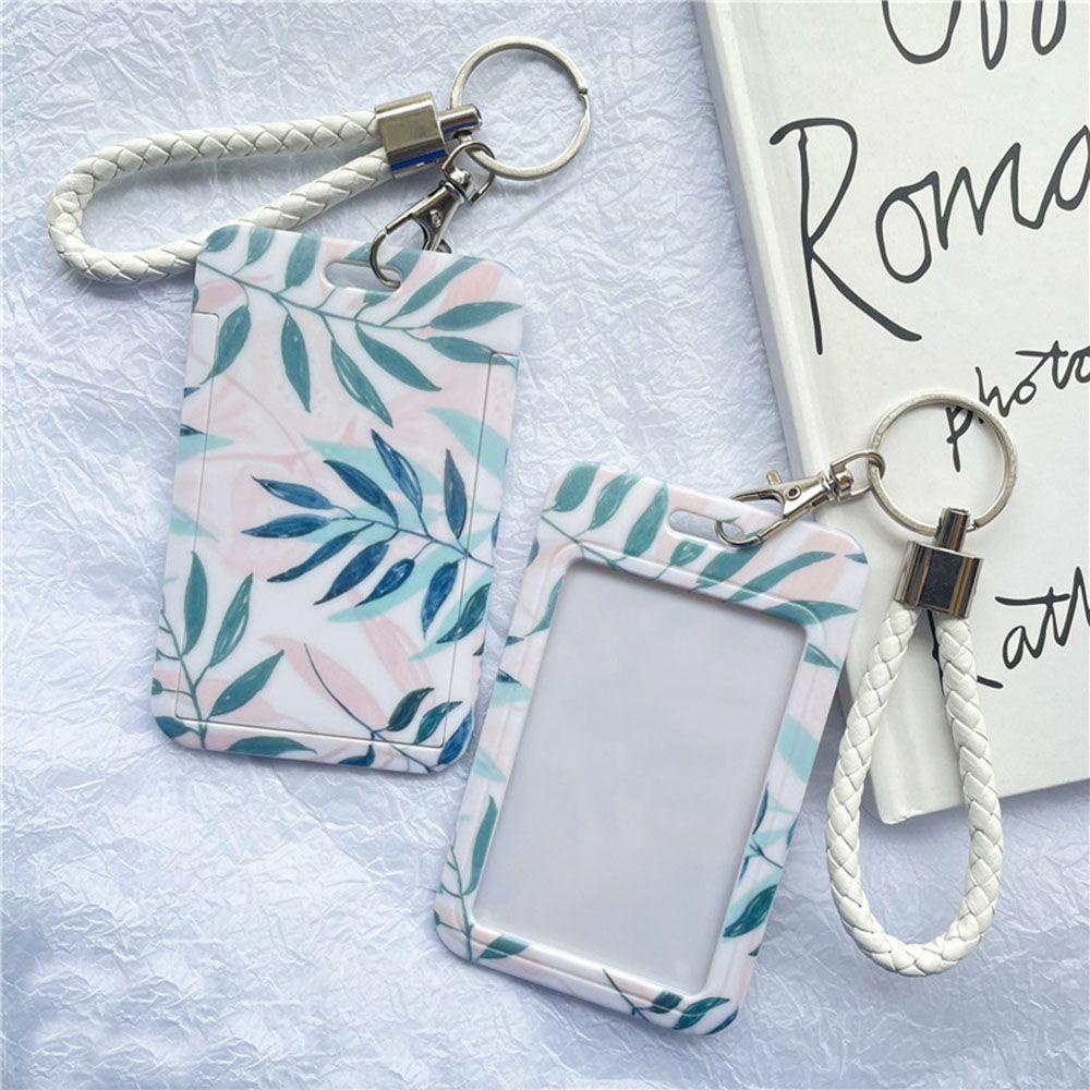 ❦ME❦ Cute Business Card Holder Student Supplies Bus Card Cover Case Credit Card Holders Women Men Cartoon Badge Child Bank ID Holders