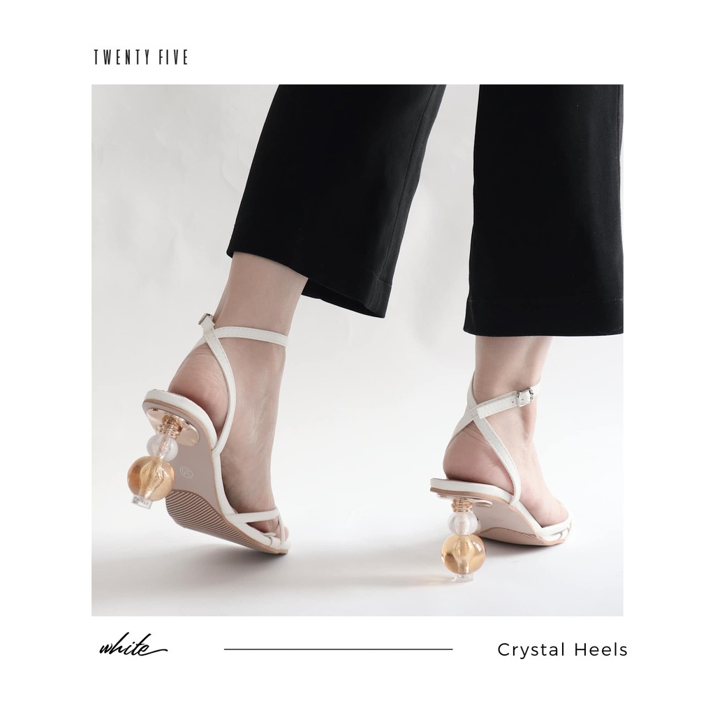 Giày cao gót chéo dây - Crystal Heels Twentyfive Studio