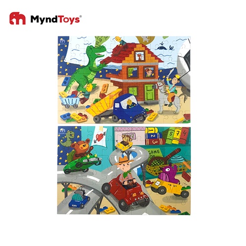 Đồ Chơi Xếp Hình MyndToys Go Up! Puzzle Level 4 - Thế Giới Khủng Long- Đồ Chơi Giáo Dục Cho Bé