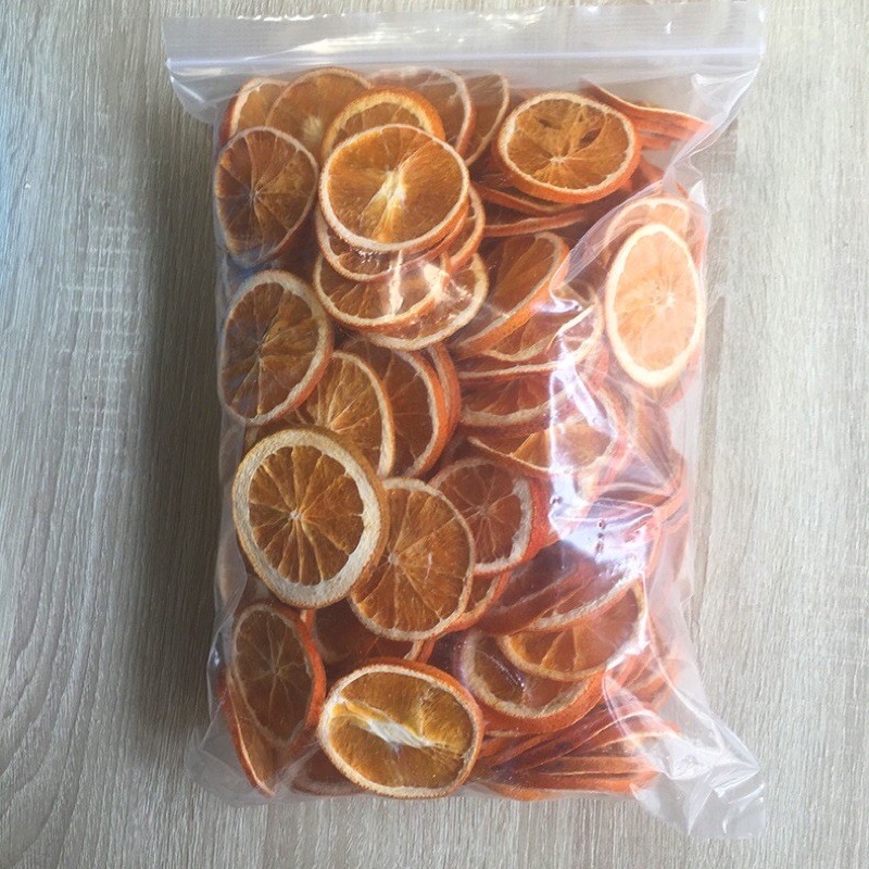 cam vàng sấy khô thái lát 500gr hàng ngon loại 1.