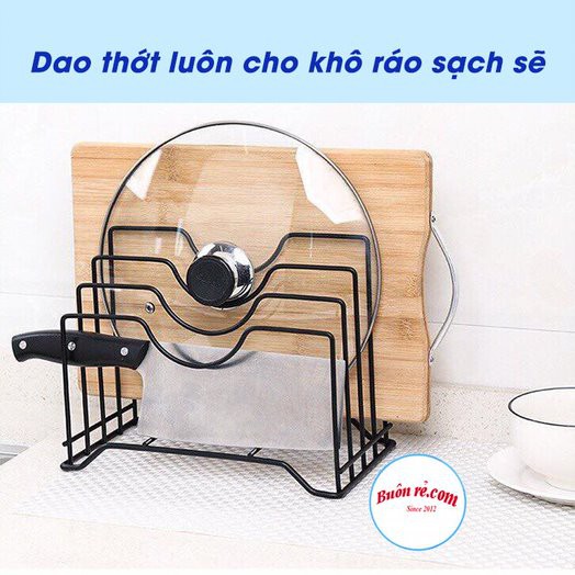 Kệ gác vung, gác thớt tiện lợi - Kệ để nắp nồi, giá gác thớt đa năng – 01336 Buôn rẻ