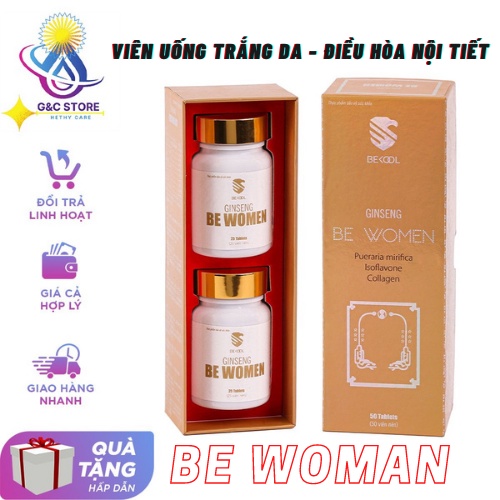 Viên Uống Trắng Da BE WOMAN Cân Bằng Nội Tiết, Chăm Sóc Sắc Đẹp Và Sinh Lý Nữ, Không Hiệu Quả Hoàn Tiền.