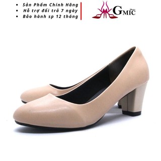 Giày Cao Gót Mũi Tròn Gót Trụ Cao 5 Cm Kiểu Công Sở Rât Dễ Phối Đồ, Mang Êm Chân 5052.