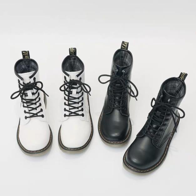 (Sẵn 36/39/40) Boots nữ Dr Martens cao cổ da PU đế bệt YAN