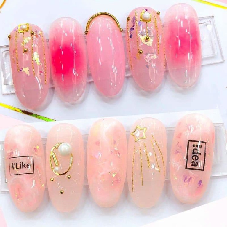 Sơn Gel AS - Hàng Loại 1 - Màu hồng thạch BL trang trí móng làm nail