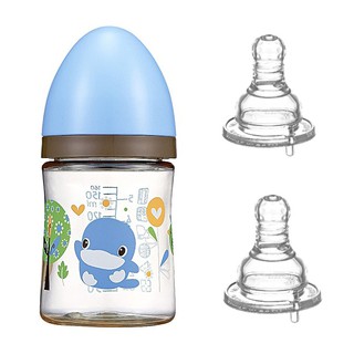 Combo bình sữa kuku cổ rong nhựa pes 160ml kuku - ku5852a + tặng 2 núm ty