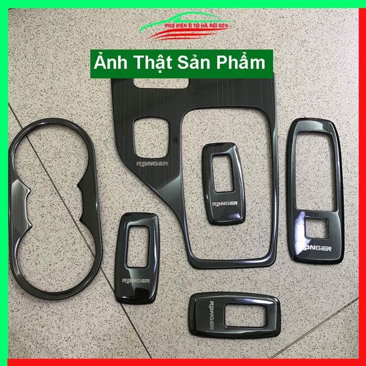 Ốp nội thất cho xe ô tô Ranger 2013-2021 Số Tự Động vân Titan bảo vệ chống trầy xước và làm đẹp xe