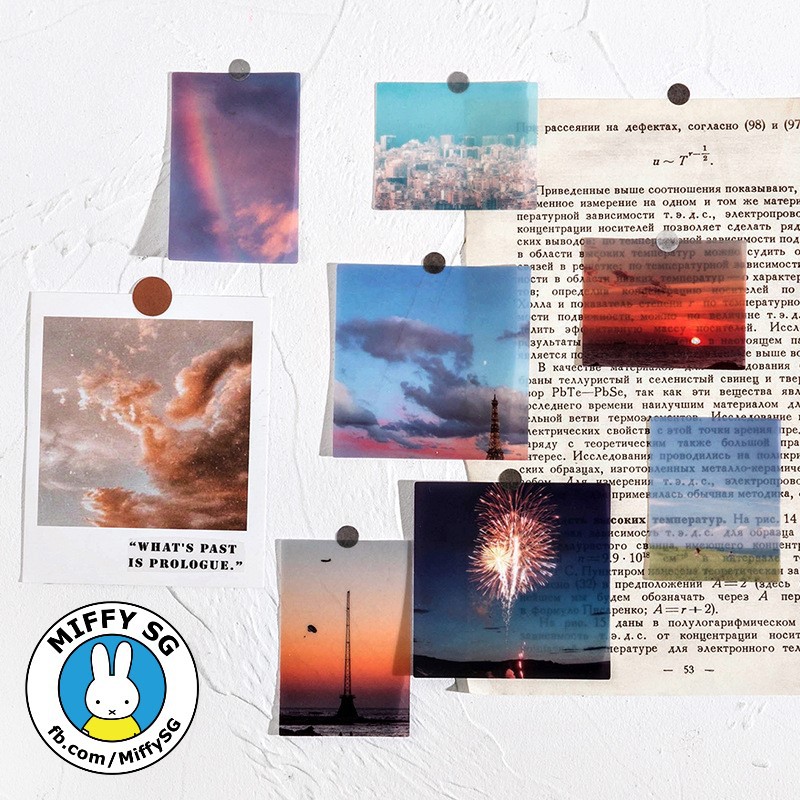 [MOCARD] Set 45 sticker PET chống thấm nước phong cách du lịch chủ đề WONDERFUL DREAM JOURNEY