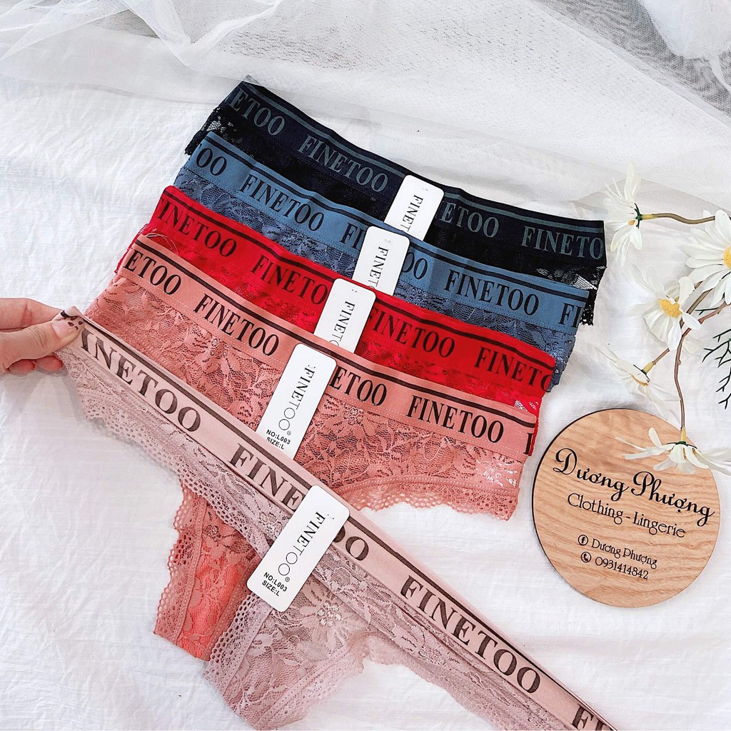 [Mã WASTDEP giảm 5K đơn bất kì] Quần lót ren lọt khe viền chữ quyến rũ - QL068 | BigBuy360 - bigbuy360.vn