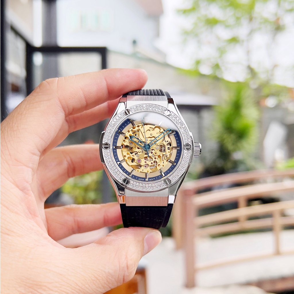 Đồng hồ nam chính hãng Olym Pianus OP990-45 OP990-45.24 OP990-45.24ADGS-GL xanh