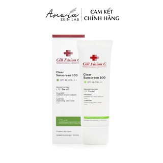 Kem Chống Nắng Cell Fusion C Clear Sunscreen 100 - Amora Skinlab
