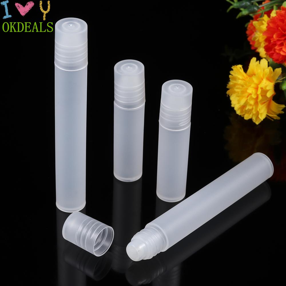 Chai Rỗng Đựng Nước Hoa 5/10ML Có Đầu Lăn Bằng Thủy Tinh Trong Suốt