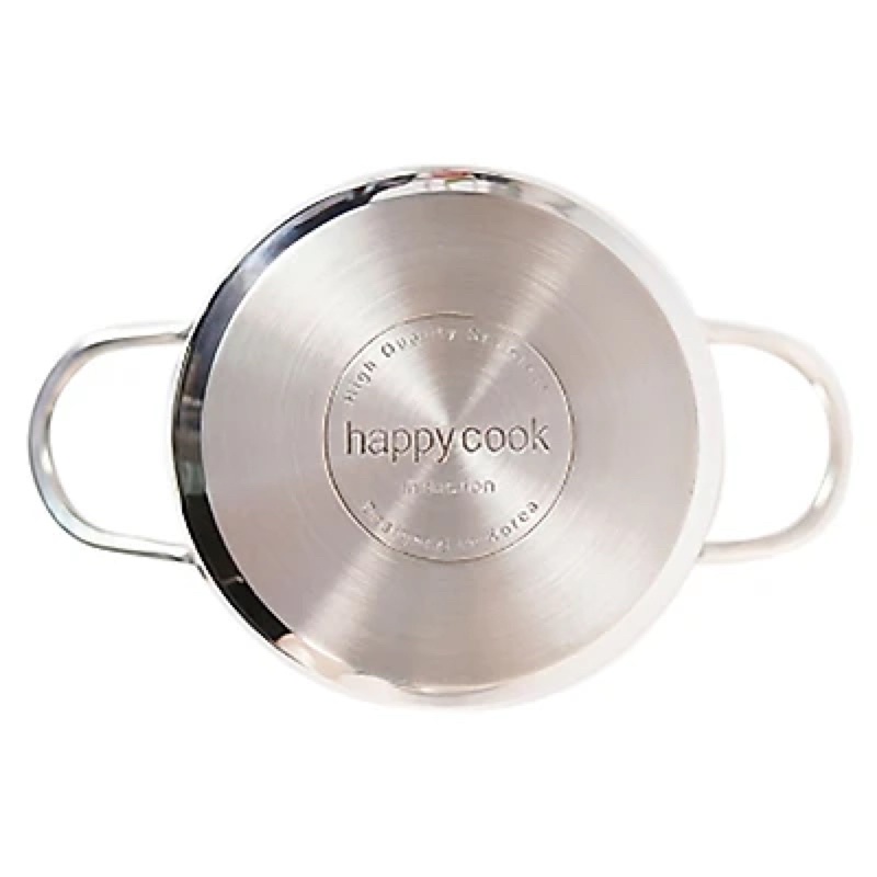 Nồi Inox Cao Cấp 3 Đáy Nắp Kiếng Happy Cook Delux 24cm N24-DLG