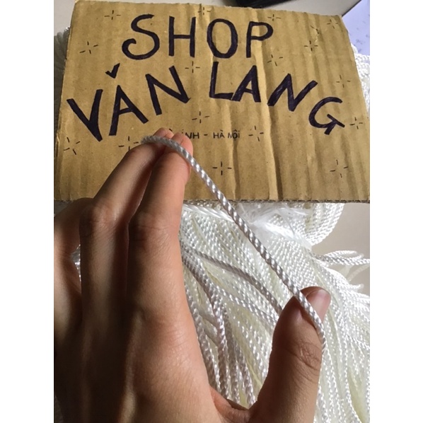 1 Mét Dây dù đan lưới, dây xà tích 4,5 li loại đẹp không giãn
