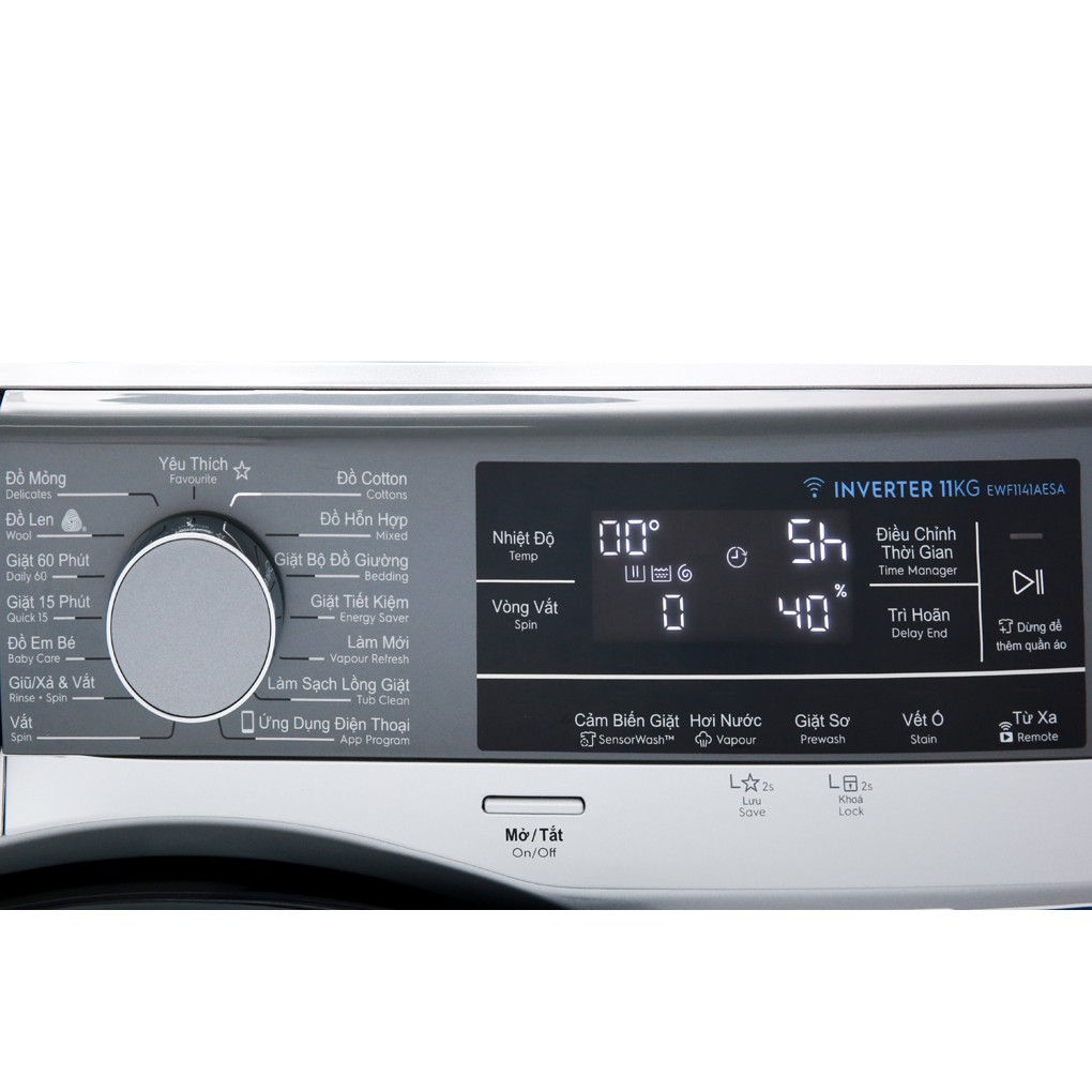 [Giao HCM] - Máy giặt Electrolux EWF1141AESA, 11kg, Inverter - Hàng Chính Hãng