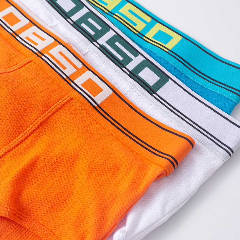 ORLVS Mới quần lót boxer vải cotton mềm thoáng khí gợi cảm cho nam bs3134