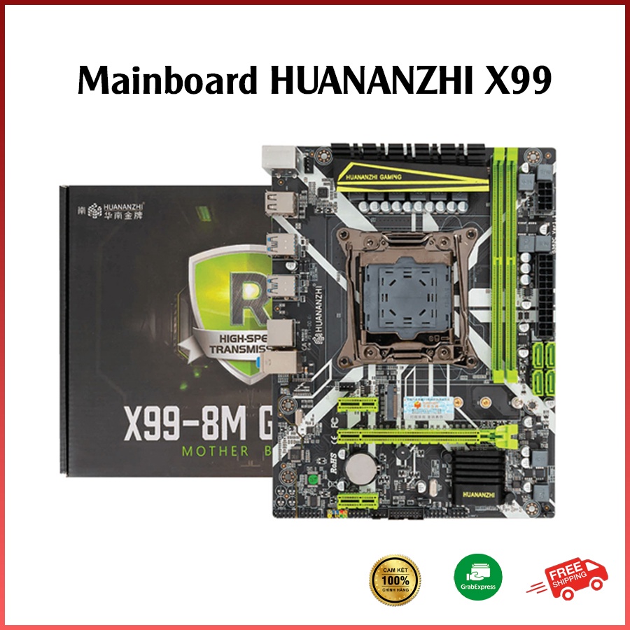 Mainboard HUANANZHI X99 - 8M Gaming (Intel X99, LGA 2011-3, ATX, 2 Khe Cắm Ram DDR3)