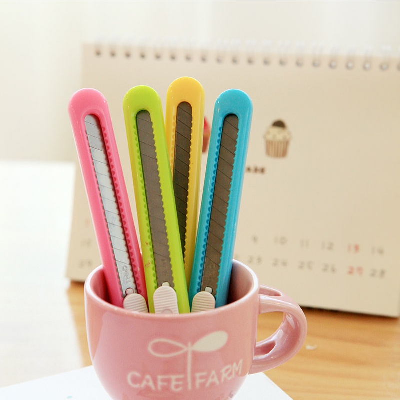 Dao Cắt Giấy Mini Màu Sắc Ngọt Ngào Sáng Tạo Cho Học Sinh