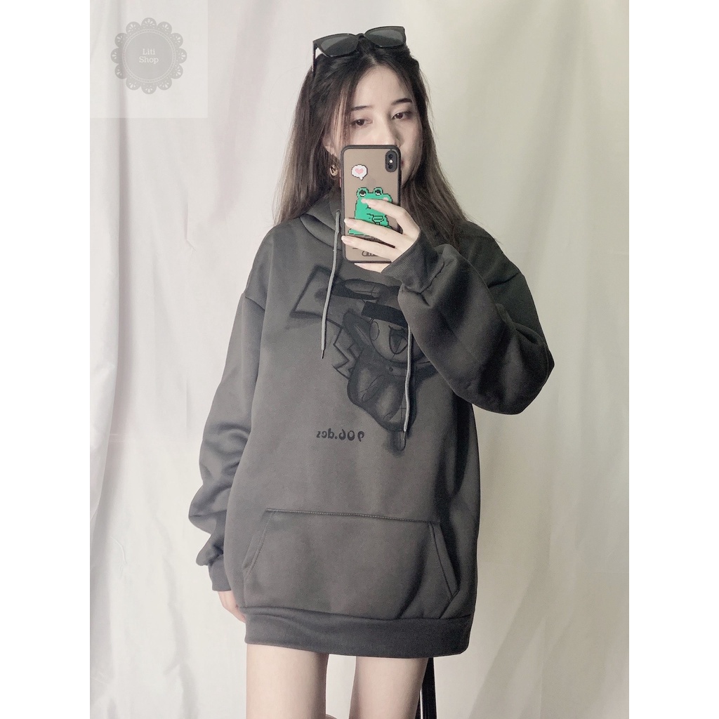 Áo Hoodie Ulzzang Nữ Tay Rộng Phong Cách Hàn Quốc HD67 - Liti shop