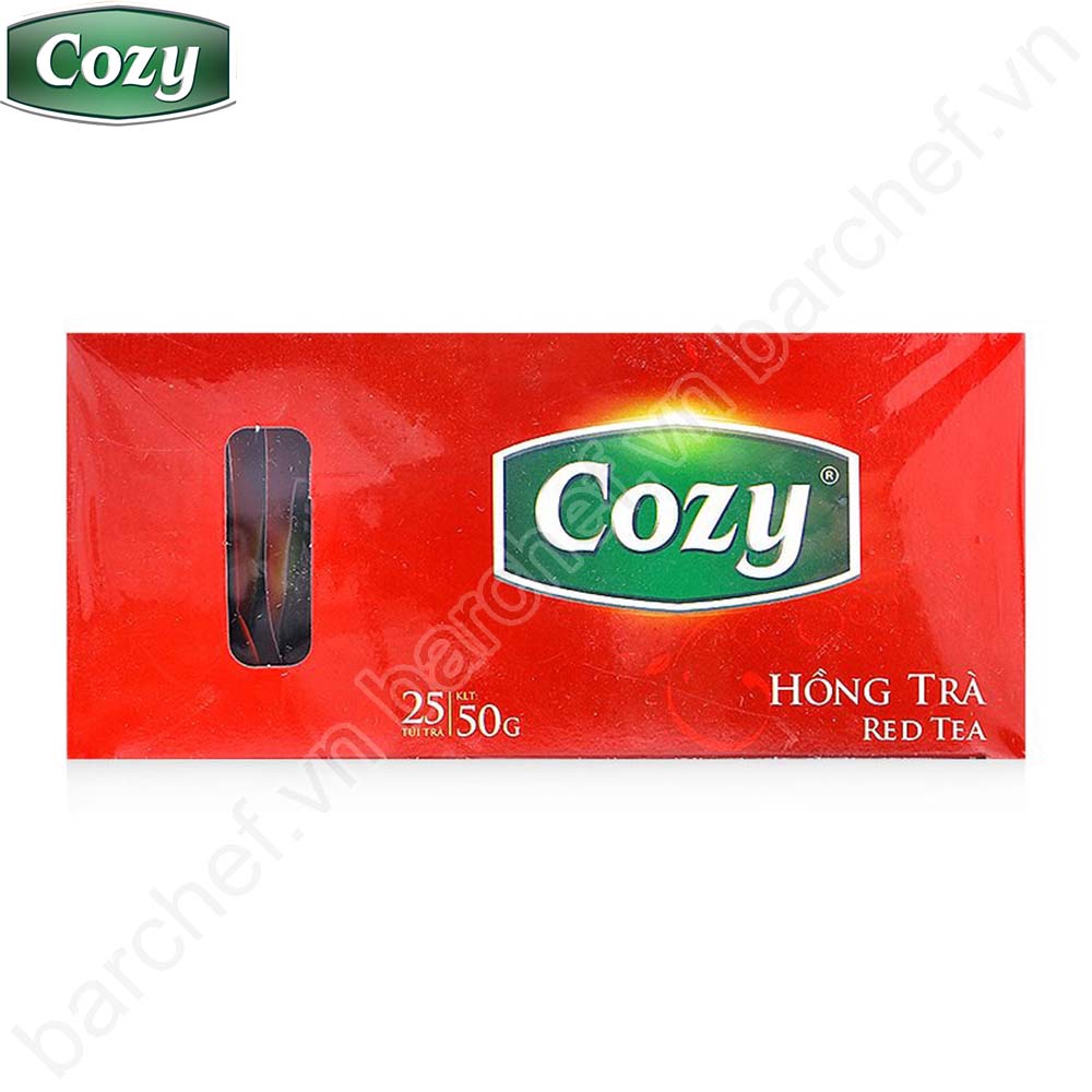 Hồng trà Cozy túi lọc - hộp giấy 50 gram - 25 túi lọc