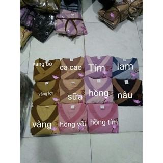 Đồ lam bé gái tim phối đồ bộ đi chùa bé tay ngắn vải mát size 4-38kg