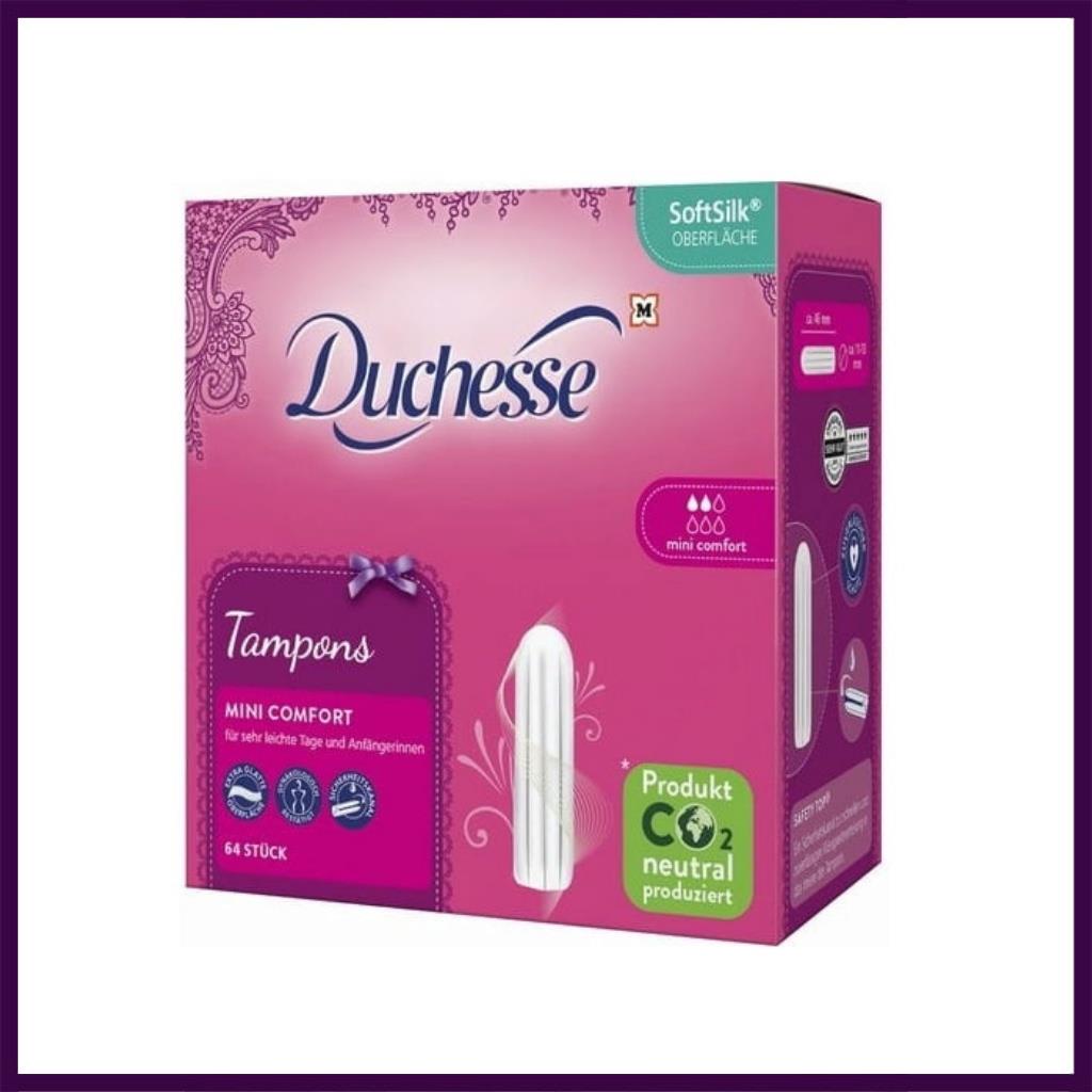 [Nhập Khẩu 100%] Tampon - Băng vệ sinh Tampon Duchesse đầy đủ size- Hàng Nội Địa Đức