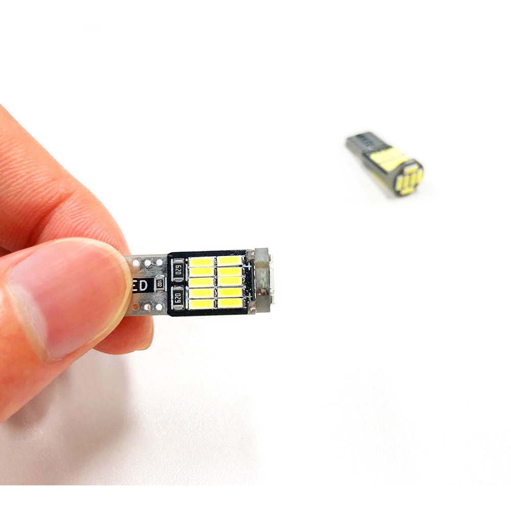 Set 10 Đèn Led W5W T10 Led W5W 15SMD Dành Cho Ô Tô
