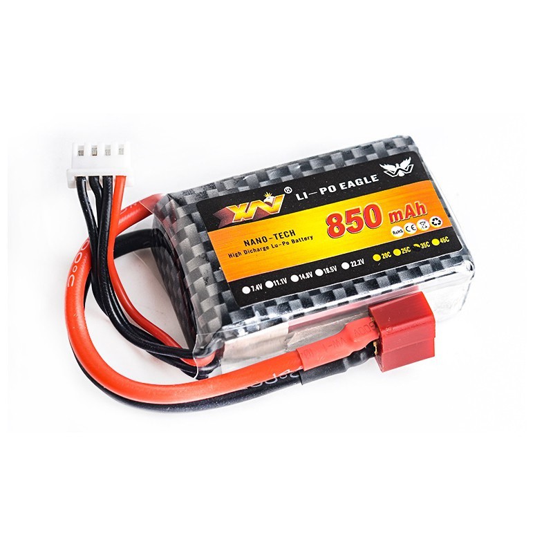 [PIN LOẠI TỐT] Pin Lipo 2S 7.4V 850mAh 25C