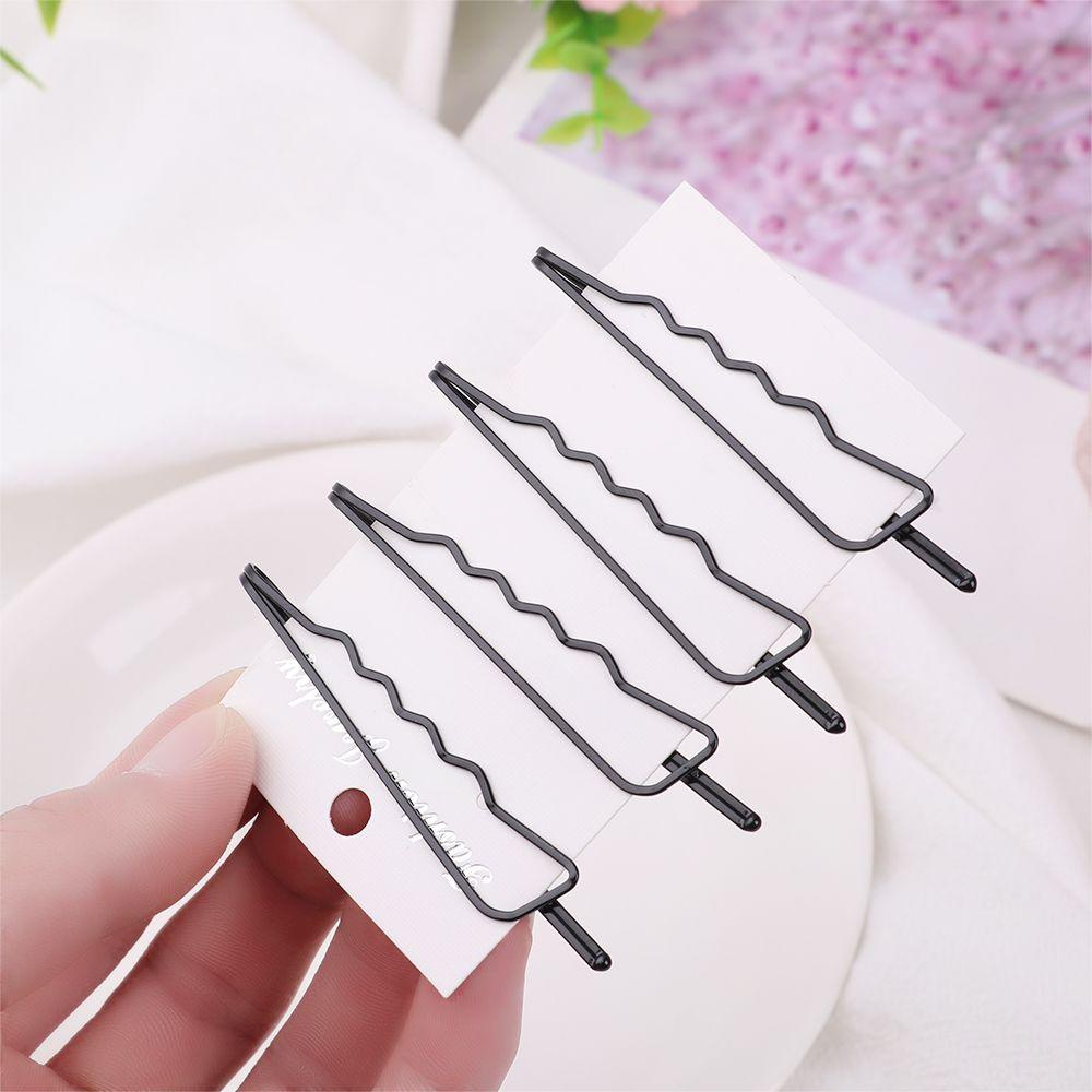 Bộ 4 Kẹp Tóc Kim Loại Đơn Giản Cho Nữ