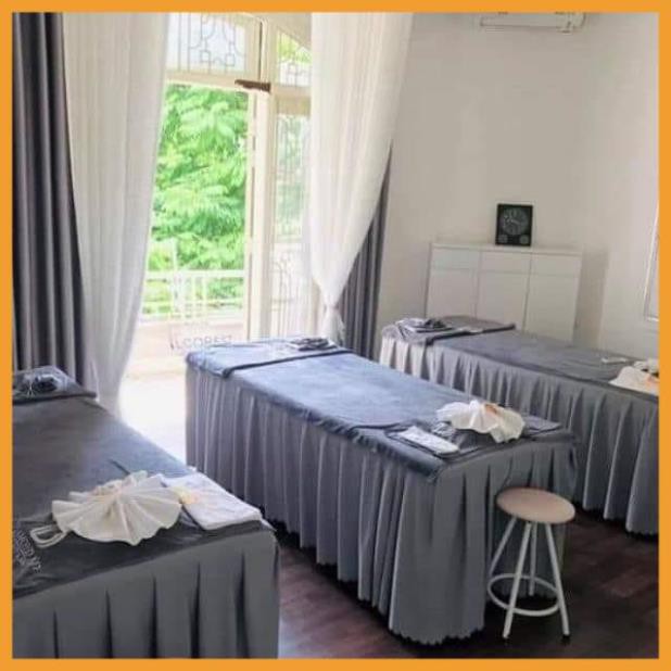 Ga/ Drap giường spa ,nối mi, phun xăm chất liệu thun kích thước may theo yêu cầu