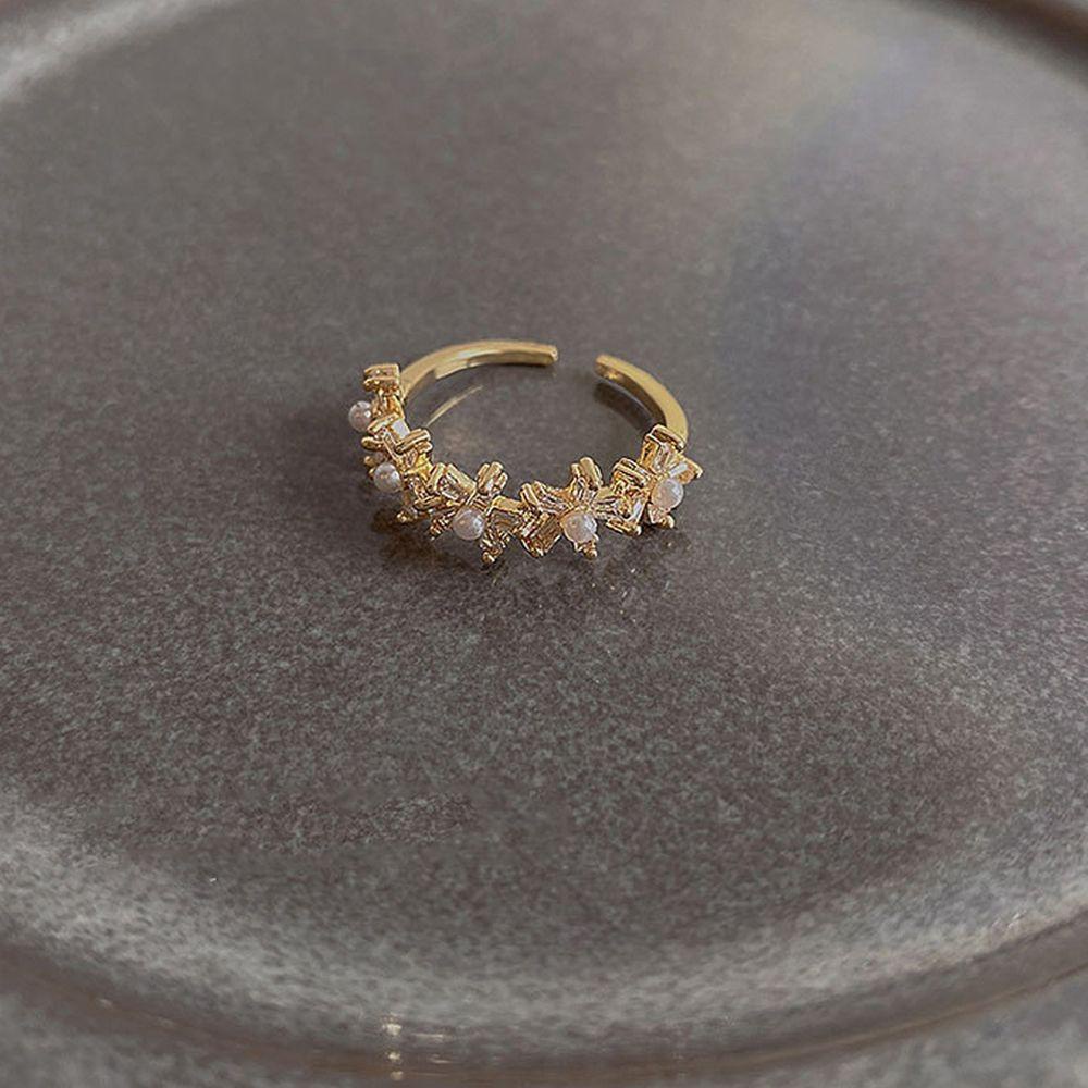 MOCHO Nhẫn Hình Hoa Phong Cách Retro Thời Trang Cho Nữ