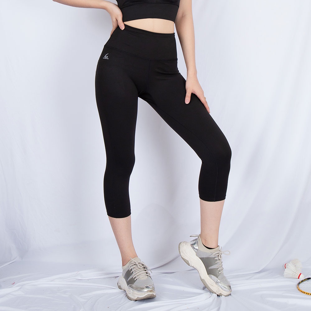 Quần leggings lửng Genmax V3 form ôm, co giãn 4 chiều, cạp cao tôn dáng - Chính hãng Gladimax
