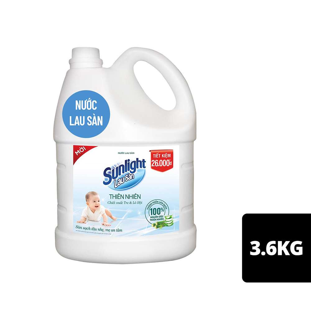 Nước lau sàn Sunlight 3,6kg (đủ 5 hương)